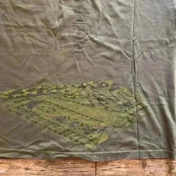 VTG Monster Supercross late 90s Y2K olive green short sleeve t-shirt best fits M - Picture 3 of 4